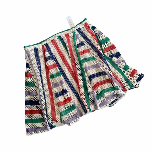 NWT Eva Franco Anthropologie Crocheted French Quarter Skirt 10 - Picture 1 of 6